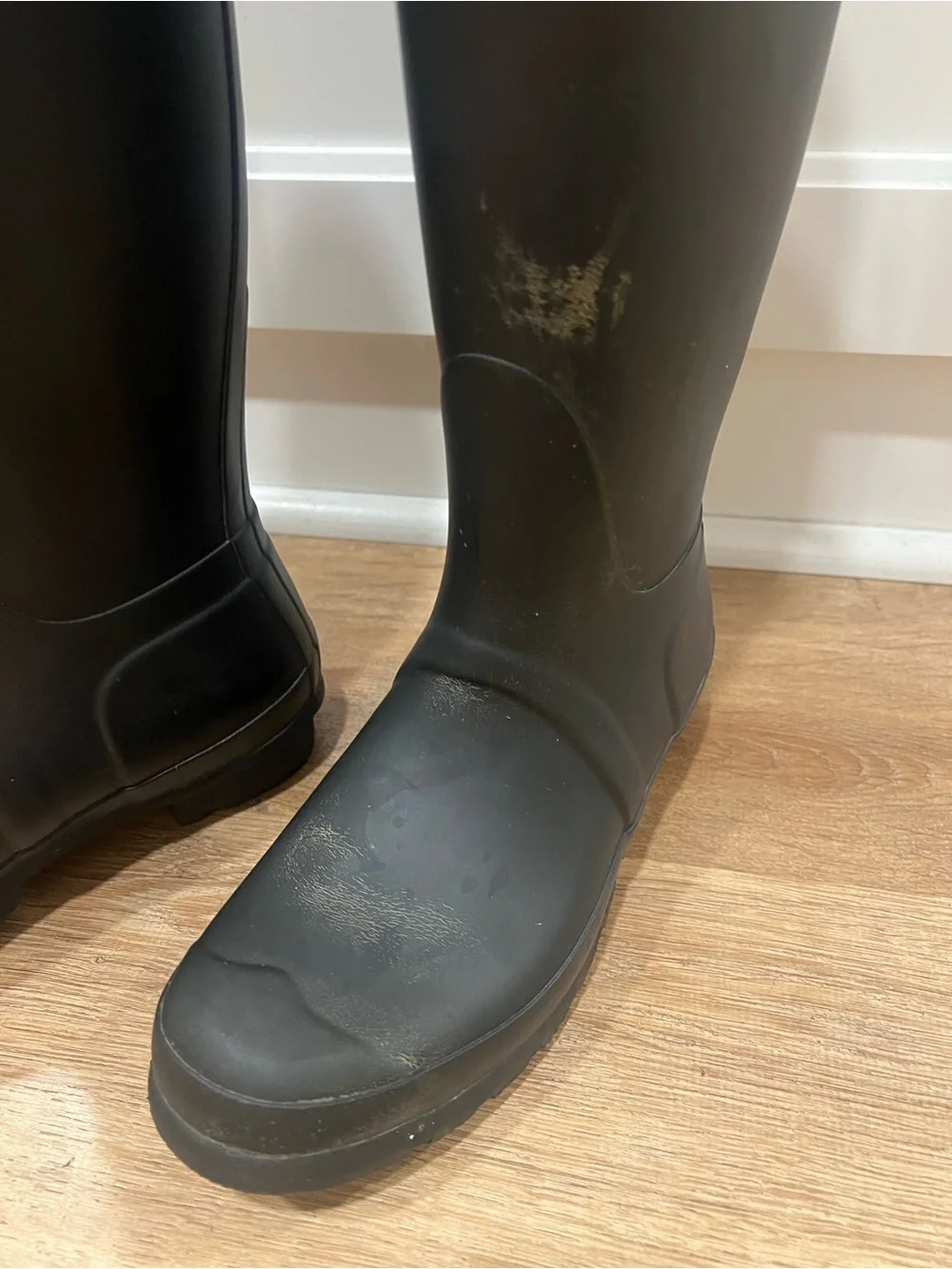 Hunter Matte Black Tall Rain Boots
